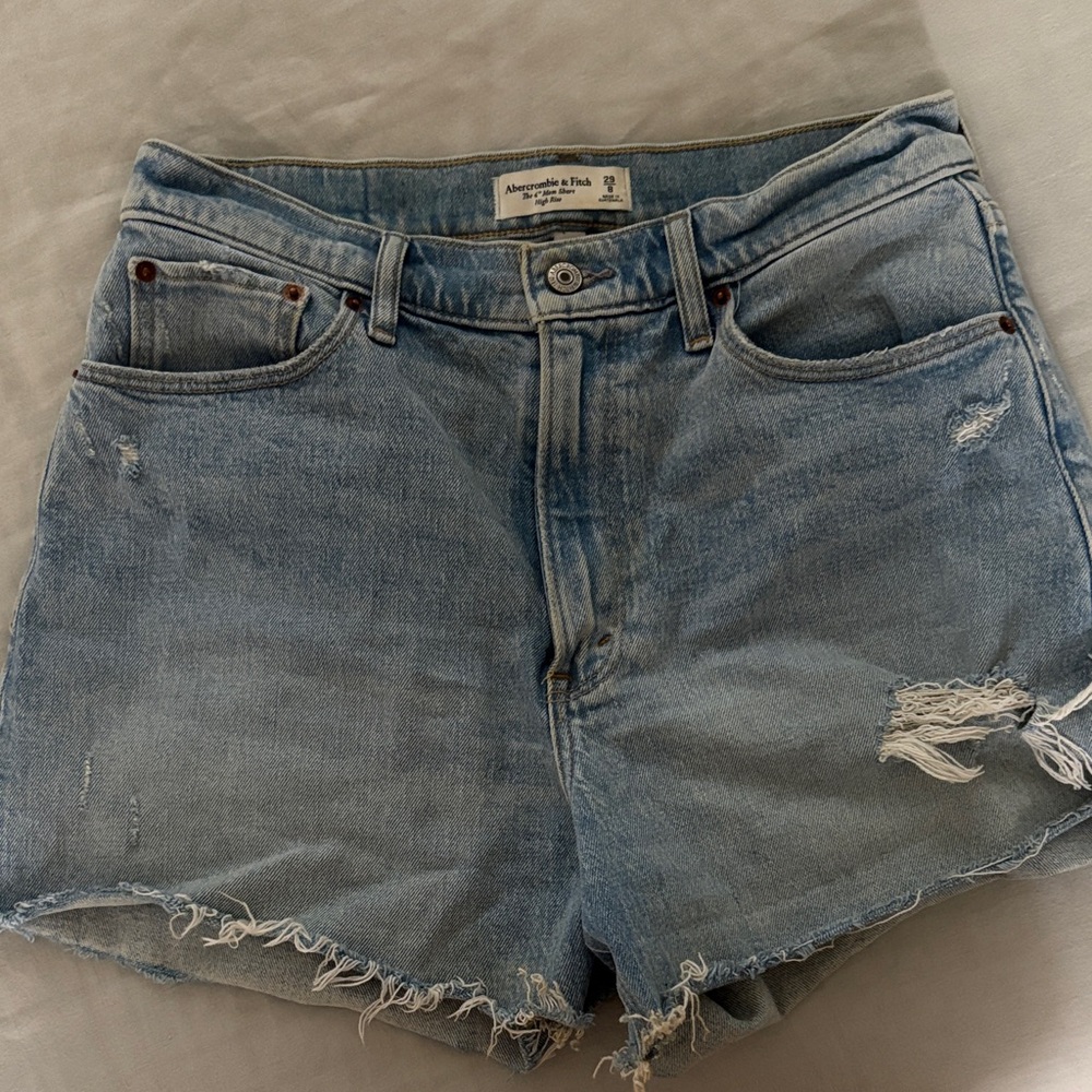 Abercrombie & Fitch Curve Love Jean Shorts